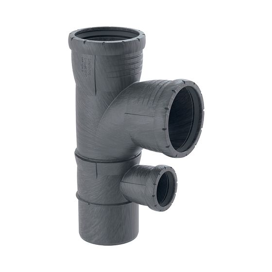 Geberit Silent-Pro Kombibogenabzweig 87,5 Grad d 90mm, d1 90mm, d2 50mm