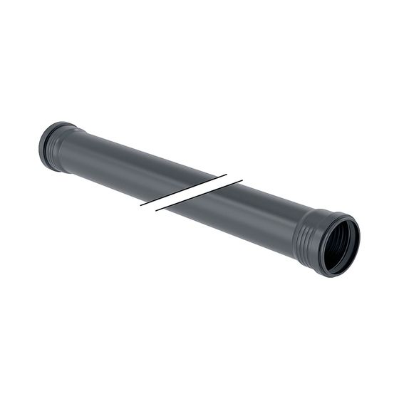 Geberit Silent-Pro Rohr mit zwei Muffen Außendurchmesser 110mm, Länge 300cm