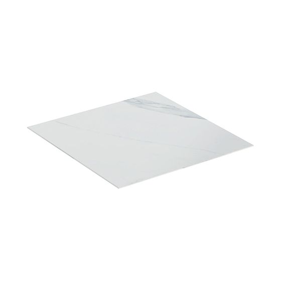 Geberit ONE Abdeckung für Seitenschrank und Seitenelement, Steinzeug 45x0,4x46,5cm, Weiß Marmoroptik, matt