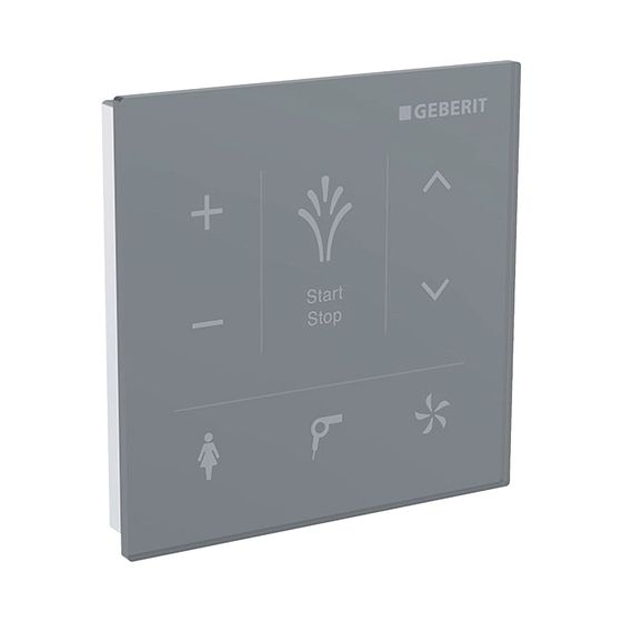 Geberit Wandbedienpanel für Geberit AquaClean, Schwarz/Glas