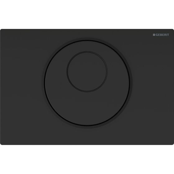 Geberit Sigma 10 Drückerplatte für WC-Steuerung, elektronische Spülauslösung, Round, Schwarz /Mattschwarz