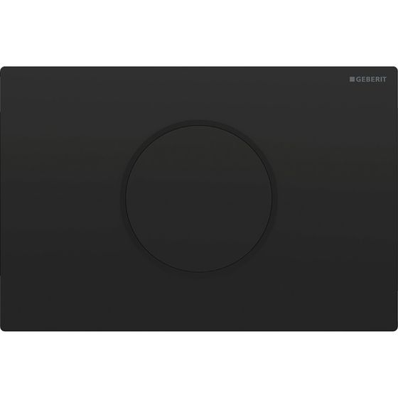 Geberit Sigma 10 Drückerplatte für WC-Steuerung, elektronische Spülauslösung, Round, Schwarz/Mattschwarz