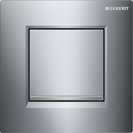 Geberit Typ 20 (Typ 30) Drückerplatte für Urinalsteuerung mit pneumatischer Spülauslösung Hochglanz verchromt, Mattverchromt