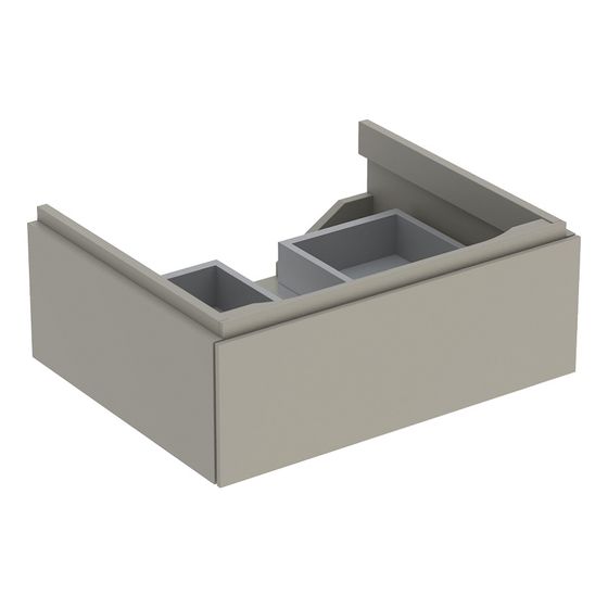Geberit Xeno2 Unterschrank für Waschtisch, 1 Schublade, 58x22x46,2cm, Greige/lackiert matt