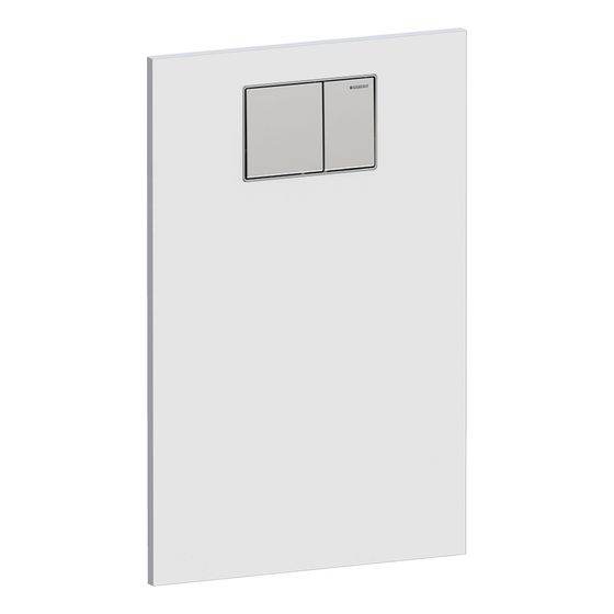 Geberit Designplatte für AquaClean WC-Aufsatz, Alpinweiß