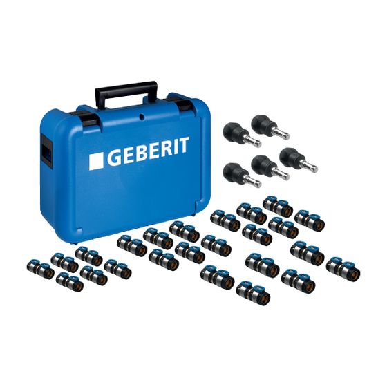 Geberit FlowFit Koffer bestückt mit Übergangset auf Fremdsysteme