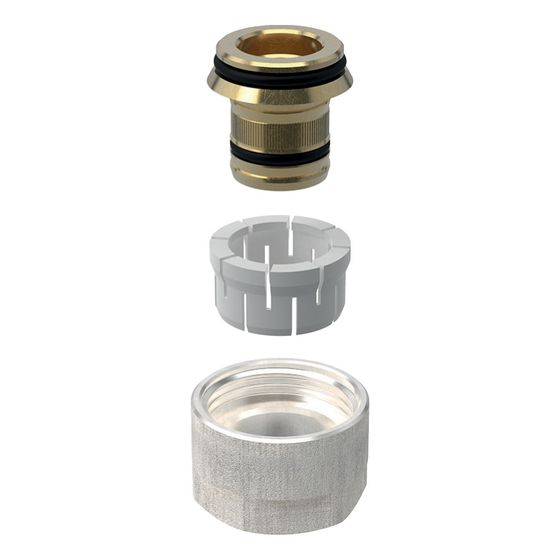Geberit FlowFit Anschlussverschraubung für Eurokonus, für Systemrohre ML, PB d 16mm