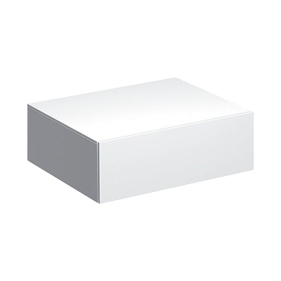 Geberit Xeno2 Seitenschrank 1 Schublade, 58x20x46,2cm, Weiß lackiert hochglänzend