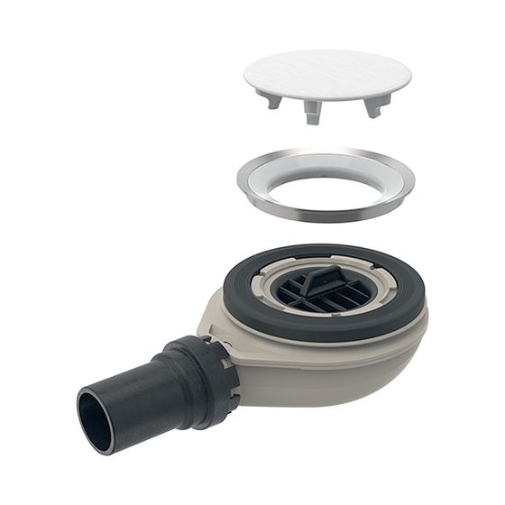 Geberit Duschwannenablauf für Setaplano Duschfläche, Sperrwasserhöhe 30mm, Außendurchmesser 40mm