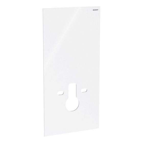 Geberit Frontverkleidung für Geberit Monolith Sanitärmodul für Wand-WC Höhe 101cm WC-Befestigungsbreite 18 23cm Weiß/Glas