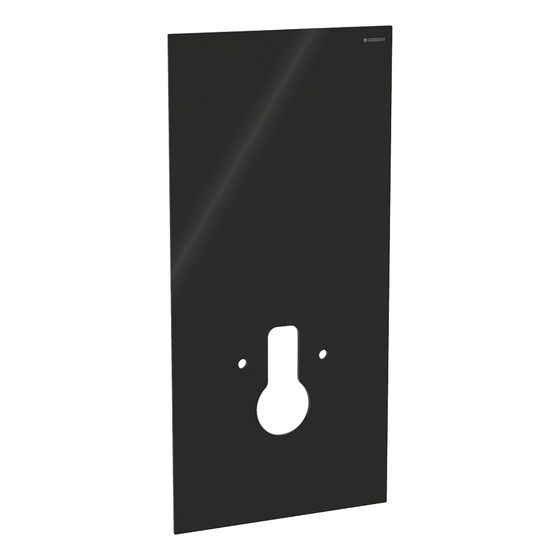 Geberit Frontverkleidung für Geberit Monolith Sanitärmodul für Wand-WC, Höhe 101cm, WC-Befestigungsbreite 18cm, Schwarz/Glas