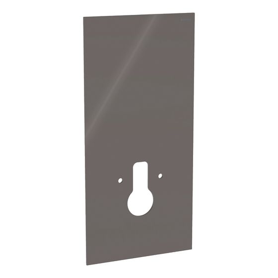 Geberit Frontverkleidung für Geberit Monolith Sanitärmodul für Wand-WC, Höhe 101cm, WC-Befestigungsbreite 18cm, Umbra/Glas