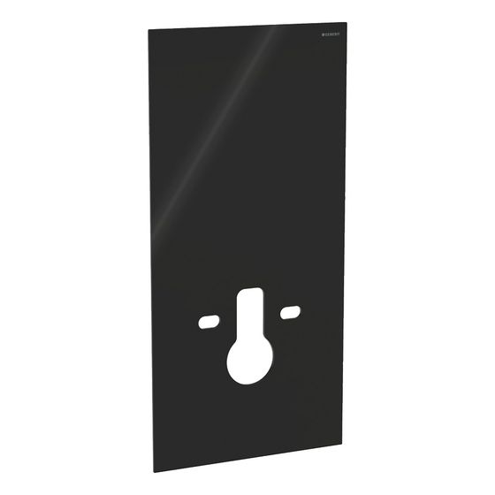 Geberit Frontverkleidung für Geberit Monolith Sanitärmodul für Wand-WC, H 101cm, WC-Befestigungsbreite 18, 23cm, Schwarz/Glas