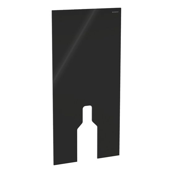 Geberit Frontverkleidung für Geberit Monolith Sanitärmodul für Stand-WC, Höhe 101cm, Schwarz/Glas
