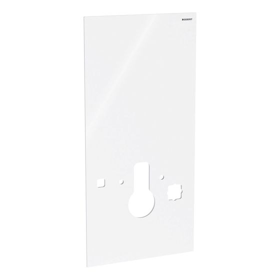 Geberit Frontverkleidung für Geberit Monolith Sanitärmodul für Geberit AquaClean 8000/8000plus, 101cm, Weiß/Glas