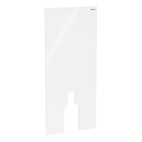 Geberit Frontverkleidung für Geberit Monolith Sanitärmodul für Stand-WC, Höhe 114cm, Weiß/Glas