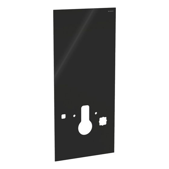 Geberit Frontverkleidung für Geberit Monolith Sanitärmodul für Geberit AquaClean 8000/8000plus, 114cm, Schwarz/Glas