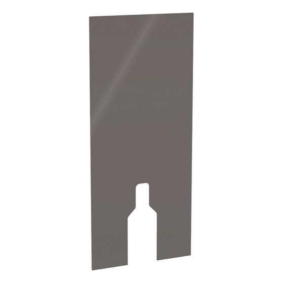 Geberit Frontverkleidung für Geberit Monolith Sanitärmodul für Stand-WC, Höhe 114cm, Umbra/Glas