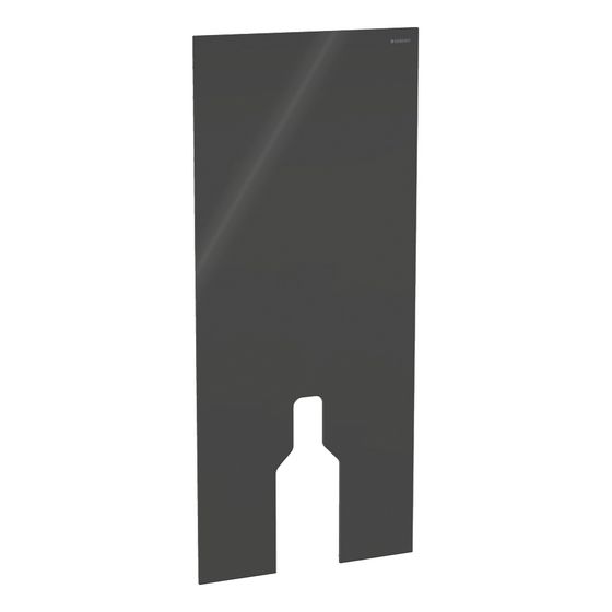 Geberit Frontverkleidung für Geberit Monolith Sanitärmodul für Stand-WC, Höhe 114cm, Lava/Glas