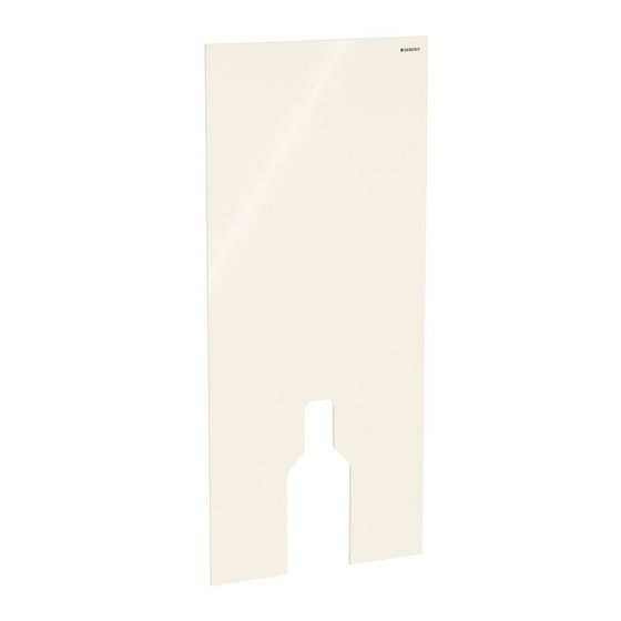 Geberit Frontverkleidung für Geberit Monolith Sanitärmodul für Stand-WC, Höhe 114cm, Sandgrau/Glas