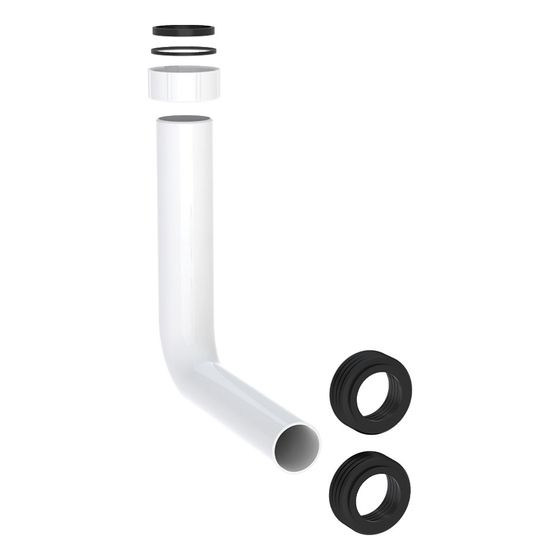 Geberit Spülbogen für Geberit Monolith Sanitärmodul für WC, Alpinweiß