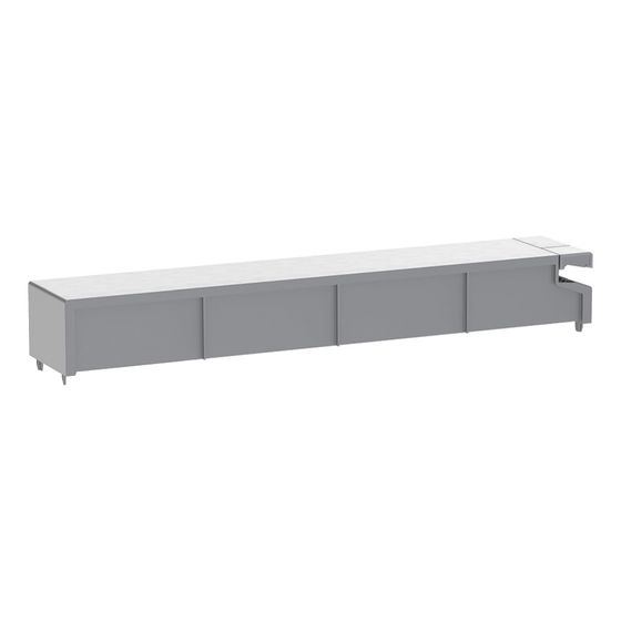 Geberit Spülkastendeckel für Geberit Monolith Sanitärmodul für WC, Aluminium gebürstet
