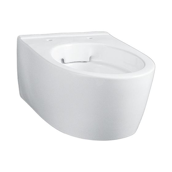 Geberit iCon Wand-WC Tiefspüler, verkürzte Ausladung, geschlossene Form, Rimfree Tiefe 49cm, weiß/KeraTect
