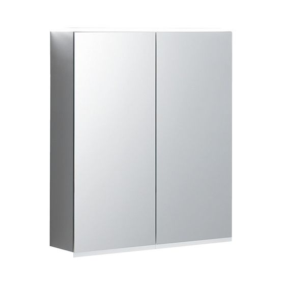 Geberit Option Plus Spiegelschrank, Beleuchtung, 2 Türen, 60x70x17,2cm, CEE 7/4,7/3, verspiegelt