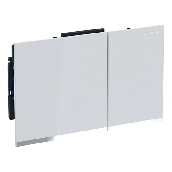 Geberit Sigma 60 Drückerplatte, 2-Mengen-Spülung Weiß, verspiegelt, Hochglanz verchromt