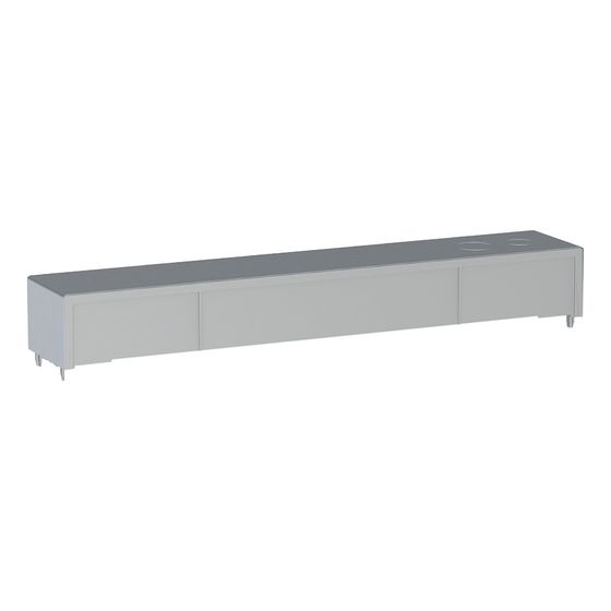 Geberit Spülkastendeckel für Monolith Plus Sanitärmodul für WC, Aluminium gebürstet, Betriebsspannung 12V DC
