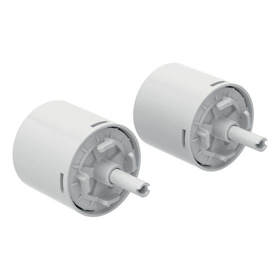 Geberit Set Pneumatikzylinder für Fernbetätigung eckiges Design, pneumatisch, 2 Stück