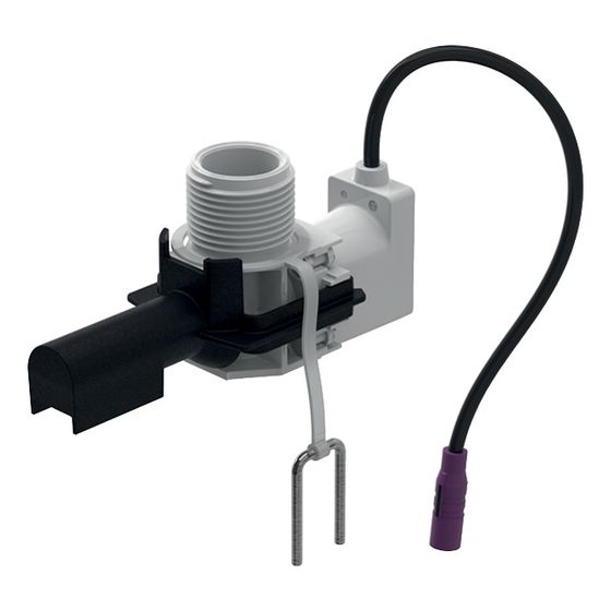 Geberit Magnetventileinheit für Hygienespülung im Unterputzspülkasten KW, Kabel Schwarz, Stecker, Schwarz