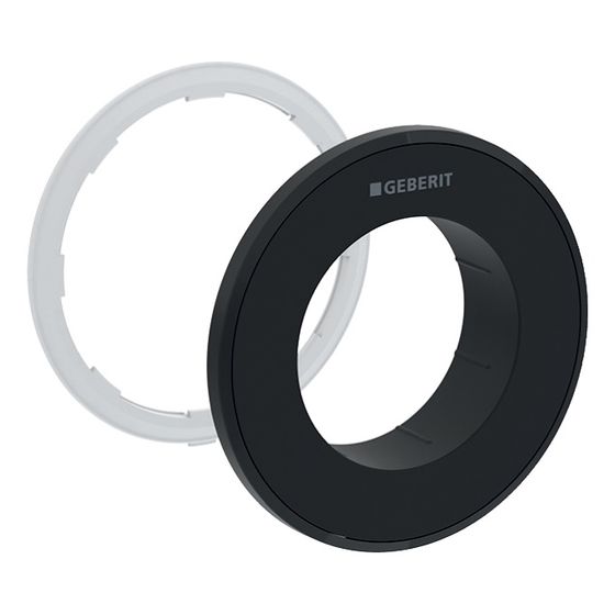Geberit Typ 10 Rosette für Fernbetätigung Round, UP-Drücker, Mattschwarz