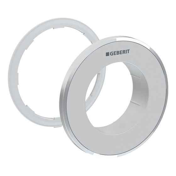 Geberit Typ 10 Rosette für Fernbetätigung Round, UP-Drücker, Mattchrom, easy-to-clean