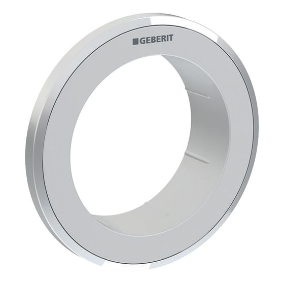 Geberit Typ 10 Rosette für Fernbetätigung Round, Möbeldrücker, Mattchrom, easy-to-clean