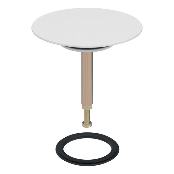 Geberit Ventilstopfen d72/35x5,5 für Badewanne Ablauf, Alpinweiß