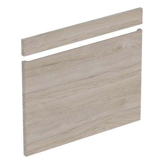 Geberit Renova Plan Set Fronten für Unterschrank für Waschtisch, ab Baujahr 2021, B 75cm Nussbaum hickory hell/Folie struktur.