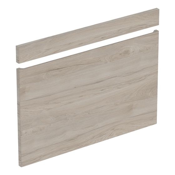 Geberit Renova Plan Set Fronten für Unterschrank für Waschtisch, ab Baujahr 2021, B 85cm Nussbaum hickory hell/Folie struktur.