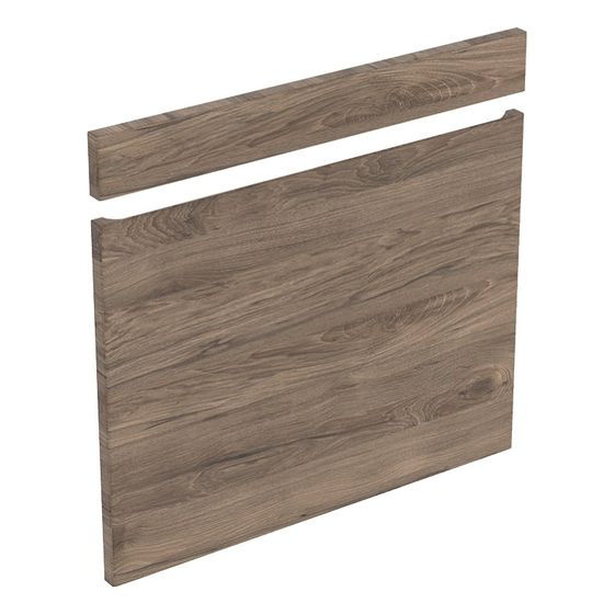 Geberit Renova Plan Set Fronten für Unterschrank für Waschtisch, ab Baujahr 2021, B 70cm, Nussbaum hickory/Folie strukturiert