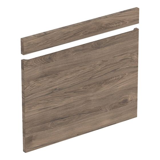 Geberit Renova Plan Set Fronten für Unterschrank für Waschtisch, ab Baujahr 2021, B 75cm, Nussbaum hickory/Folie strukturiert