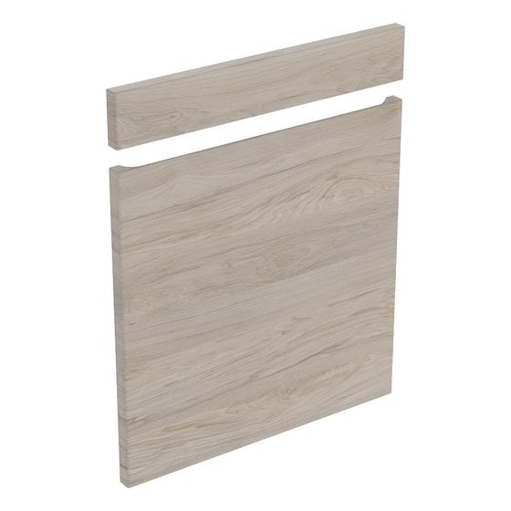 Geberit Renova Plan Set Fronten für Unterschrank für Waschtisch, ab Baujahr 2021, B 55cm Nussbaum hickory hell/Folie struktur.