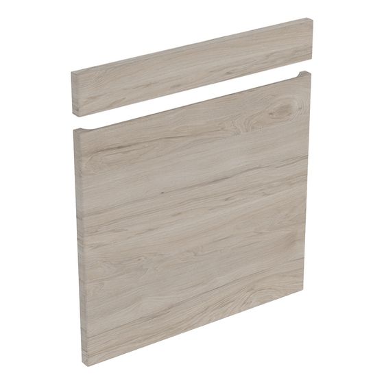 Geberit Renova Plan Set Fronten für Unterschrank für Waschtisch, ab Baujahr 2021, B 60cm Nussbaum hickory hell/Folie struktur.