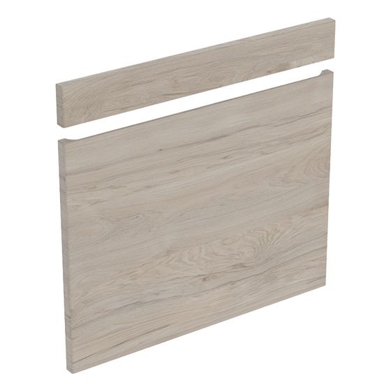 Geberit Renova Plan Set Fronten für Unterschrank für Waschtisch, ab Baujahr 2021, B 70cm Nussbaum hickory hell/Folie struktur.