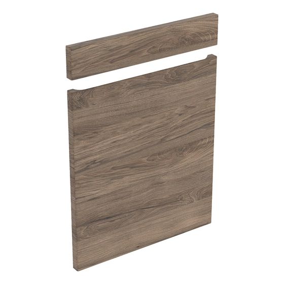 Geberit Renova Plan Set Fronten für Unterschrank für Handwaschbecken, ab Baujahr 2021, B 50cm Nussbaum hickory/Folie struktur.