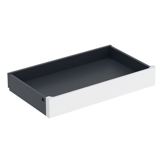 Geberit Renova Plan Innenschublade für Unterschrank für Waschtisch, ab Baujahr 2021, Breite 65cm, Weiß lackiert hochglänzend