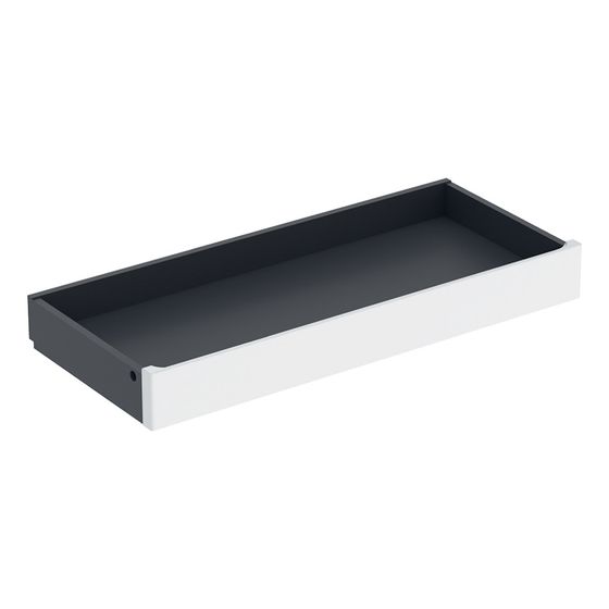 Geberit Renova Plan Innenschublade für Unterschrank für Waschtisch, ab Baujahr 2021, Breite 85cm, Weiß lackiert hochglänzend