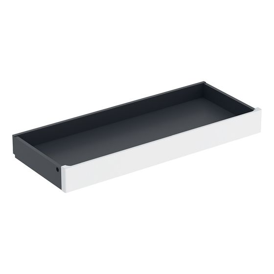 Geberit Renova Plan Innenschublade für Unterschrank für Waschtisch, ab Baujahr 2021, Breite 90cm, Weiß lackiert hochglänzend