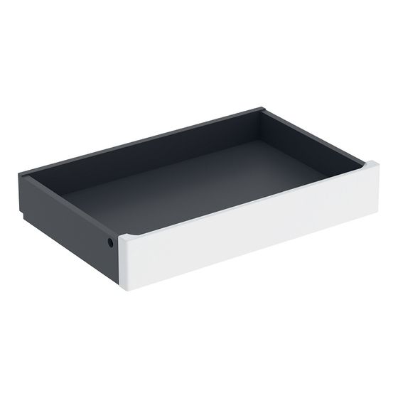 Geberit Renova Plan Innenschublade für Unterschrank für Waschtisch, ab Baujahr 2021, Breite 60cm, Weiß lackiert hochglänzend
