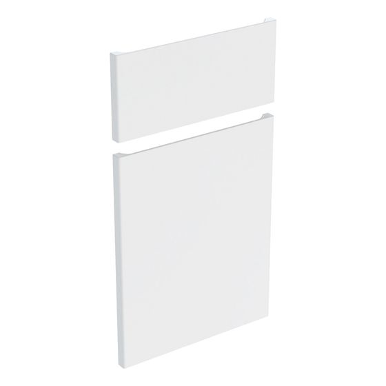 Geberit Renova Plan Set Schubladenfront, eine Tür für Seitenschrank, ab Baujahr 2021, Höhe 70cm, Weiß lackiert hochglänzend