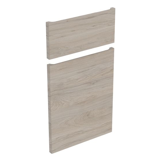 Geberit Renova Plan Set Schubladenfront, eine Tür für Seitenschrank, ab Baujahr 2021, H 70cm, Nussbaum hell/Folie strukturiert